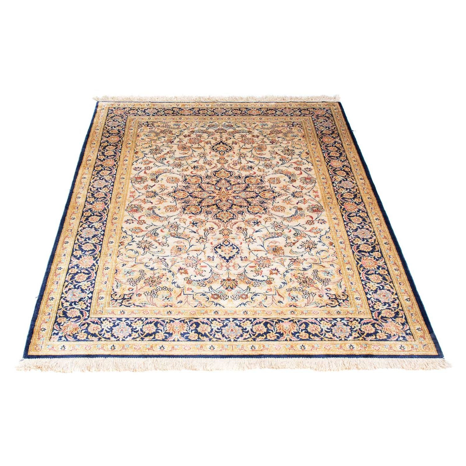 Persisk tæppe - Ghom - 152 x 102 cm - beige
