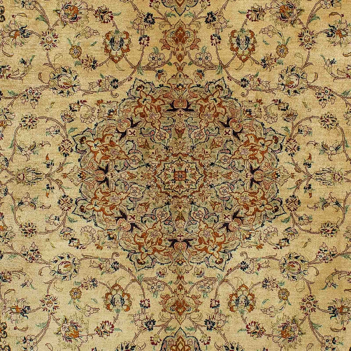 Persisk tæppe - Ghom - 200 x 133 cm - beige