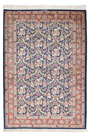 Persisk tæppe - Ghom - 154 x 103 cm - mørkeblå