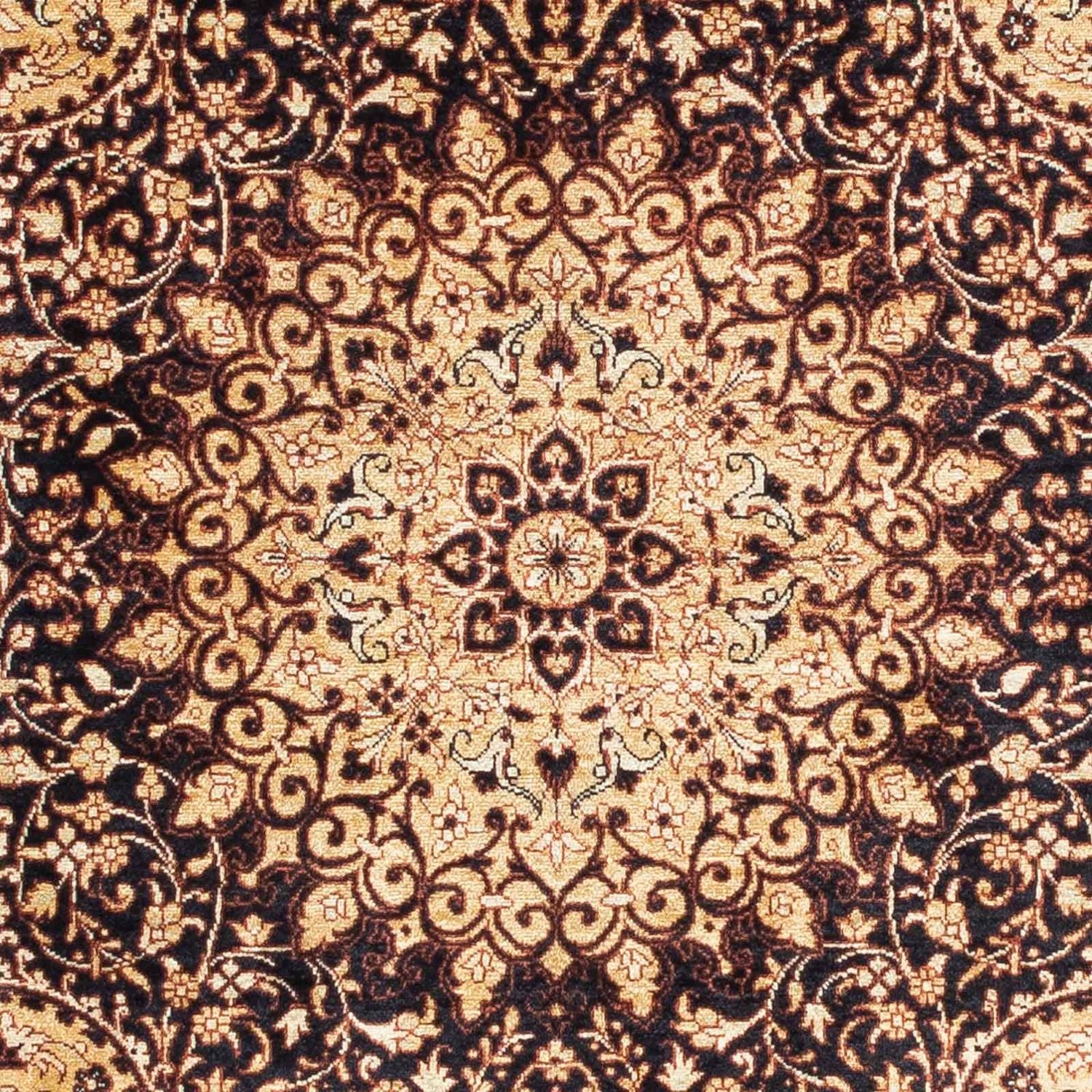 Persisk tæppe - Ghom - 118 x 78 cm - lys brun