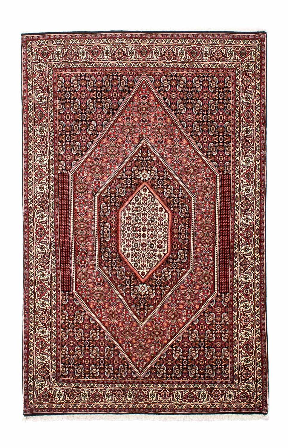 Persisk tæppe - Bijar - 257 x 162 cm - lysrød