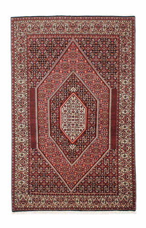 Persisk tæppe - Bijar - 257 x 162 cm - lysrød