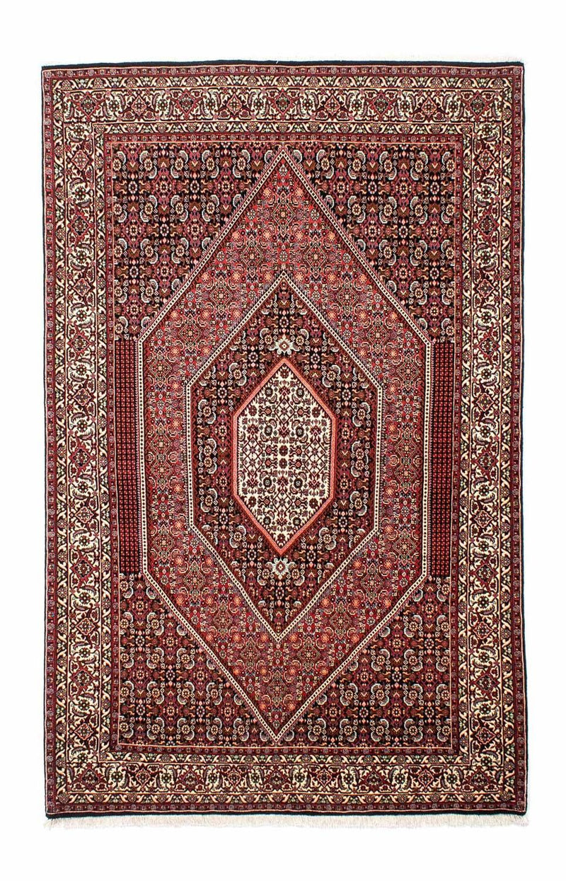 Persisk tæppe - Bijar - 257 x 162 cm - lysrød