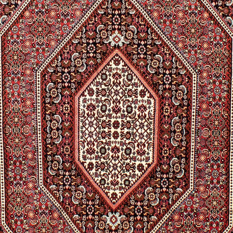 Persisk tæppe - Bijar - 257 x 162 cm - lysrød