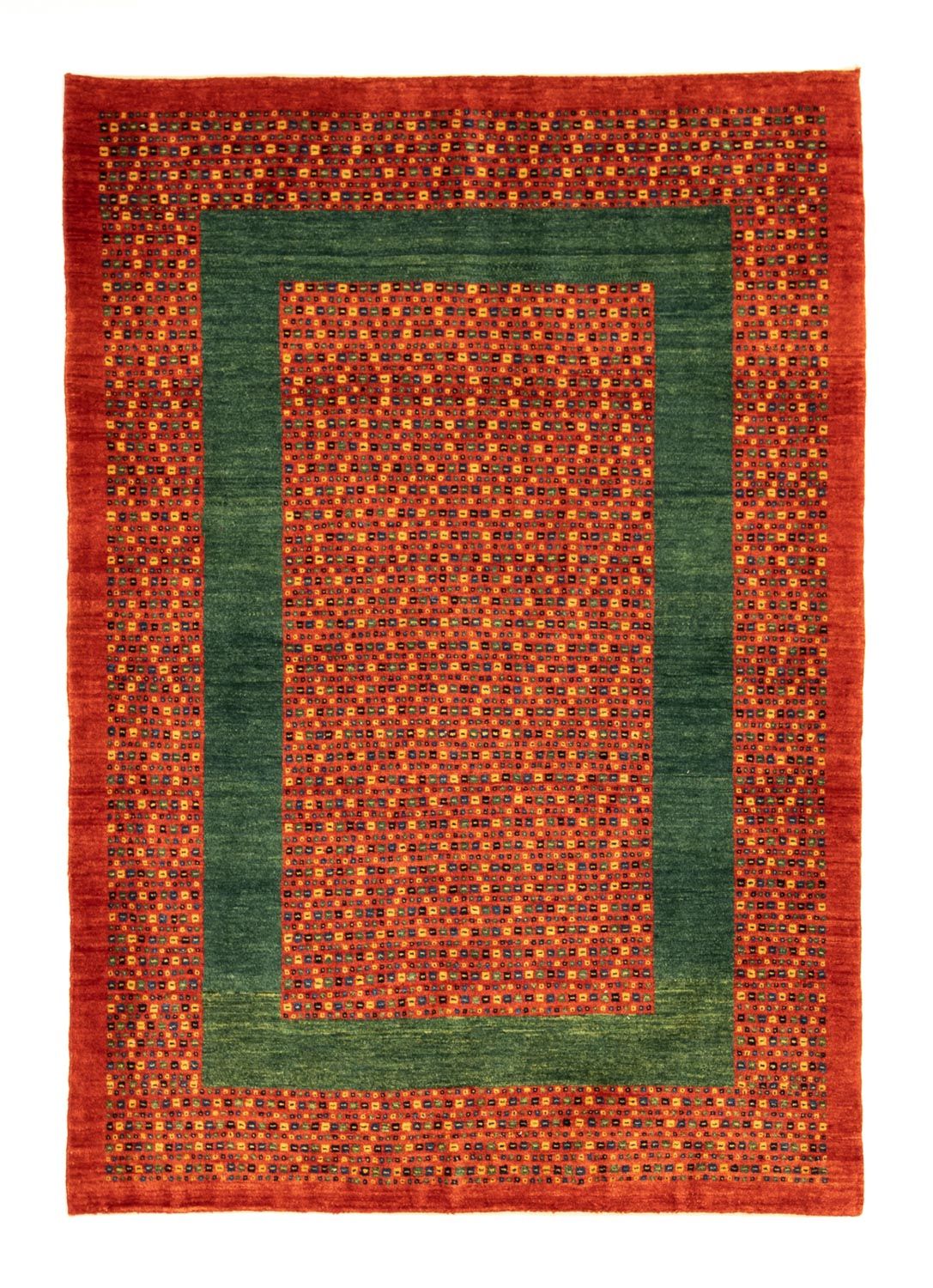 Gabbeh Tæppe - Loribaft Persisk - 178 x 122 cm - rød