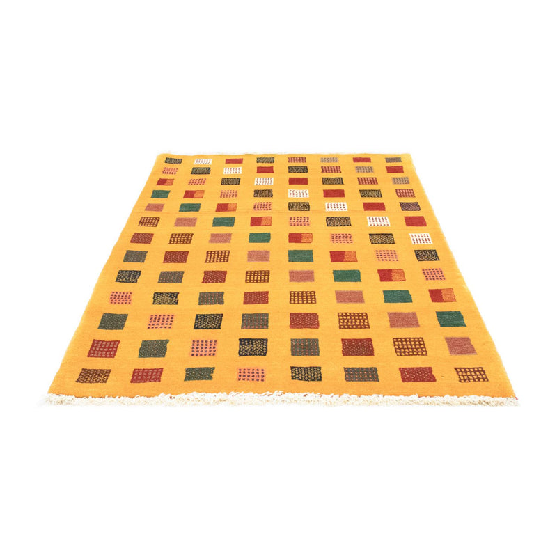 Gabbeh Tæppe - Loribaft Persisk - 181 x 130 cm - guld