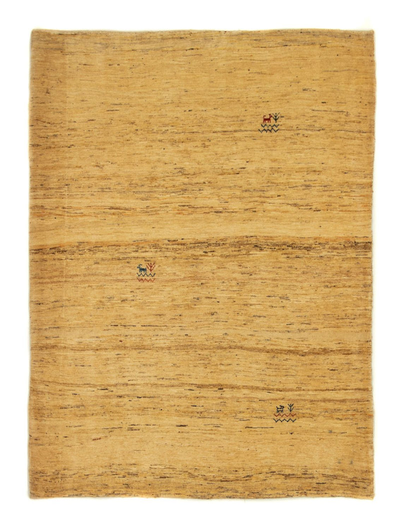 Gabbeh Tæppe - Loribaft Persisk - 167 x 124 cm - guld