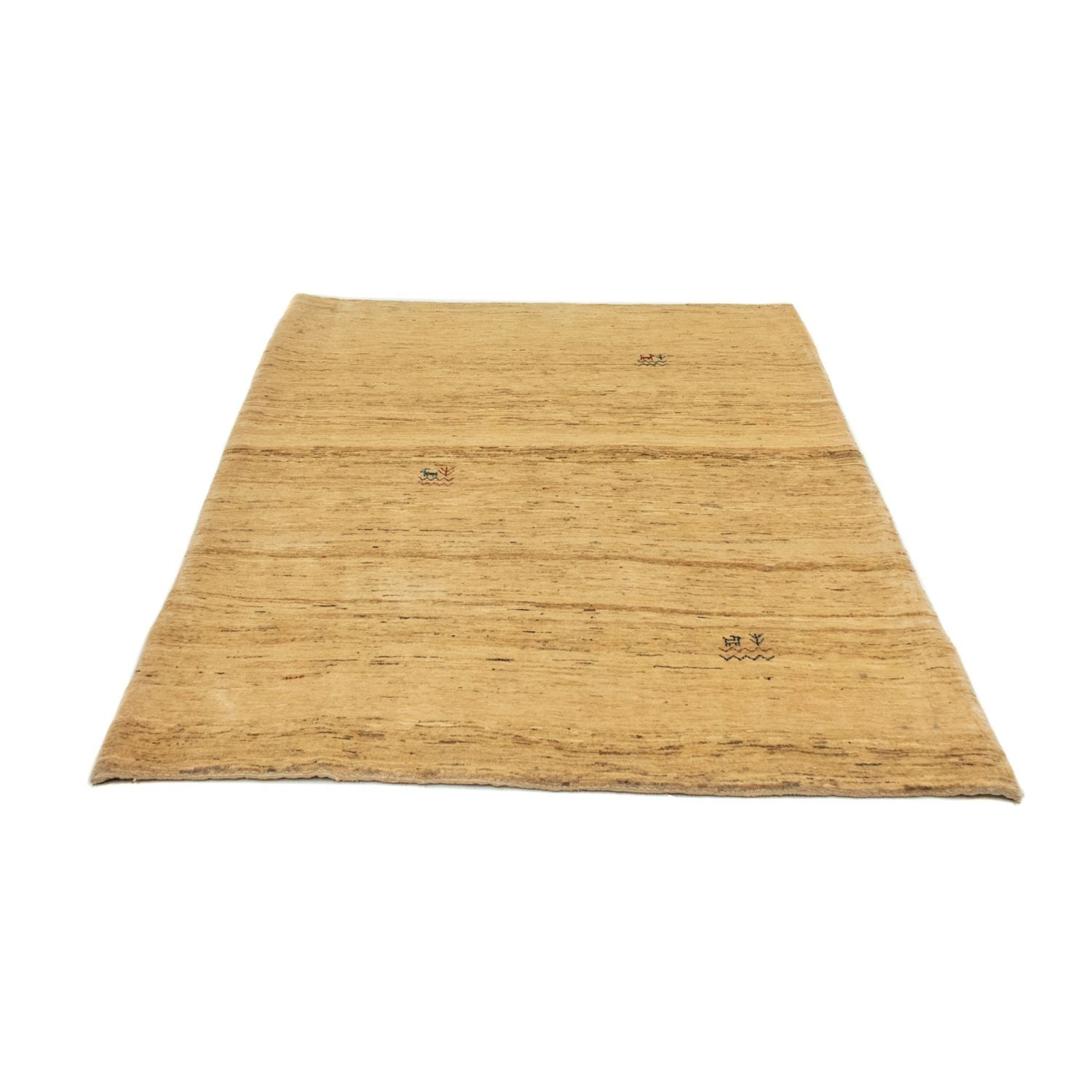 Gabbeh Tæppe - Loribaft Persisk - 167 x 124 cm - guld