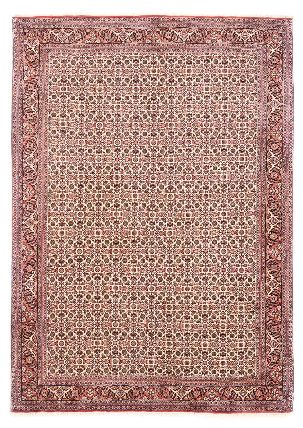 Persisk tæppe - Bijar - 237 x 170 cm - lysrød
