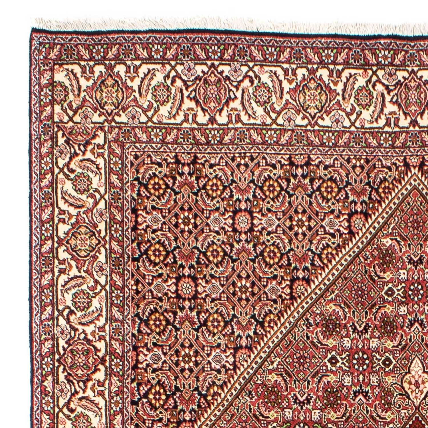 Persisk tæppe - Bijar - 248 x 176 cm - lysrød
