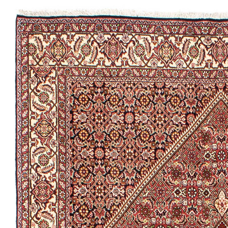 Persisk tæppe - Bijar - 248 x 176 cm - lysrød