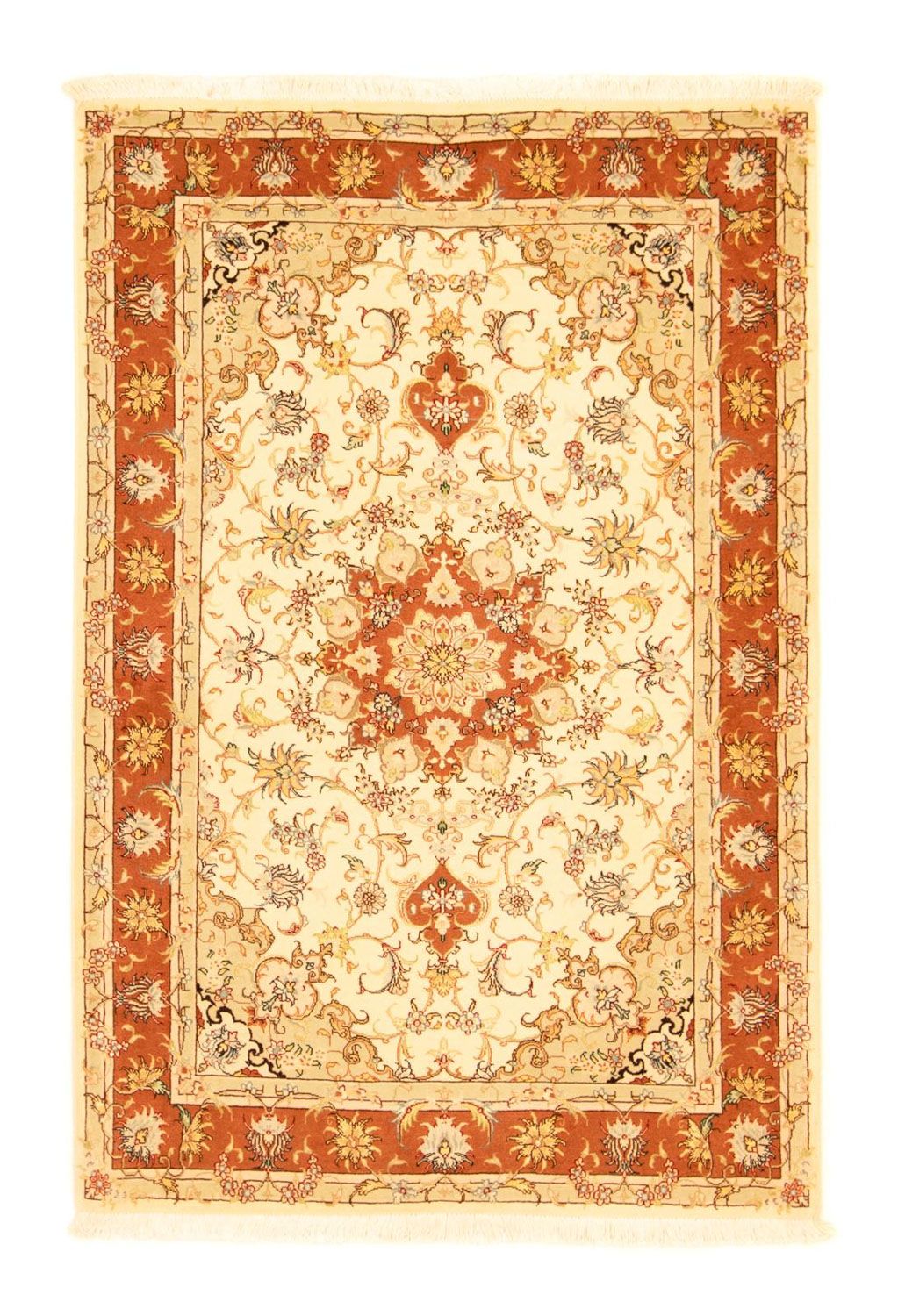 Persisk tæppe - Tabriz - Royal - 155 x 102 cm - beige