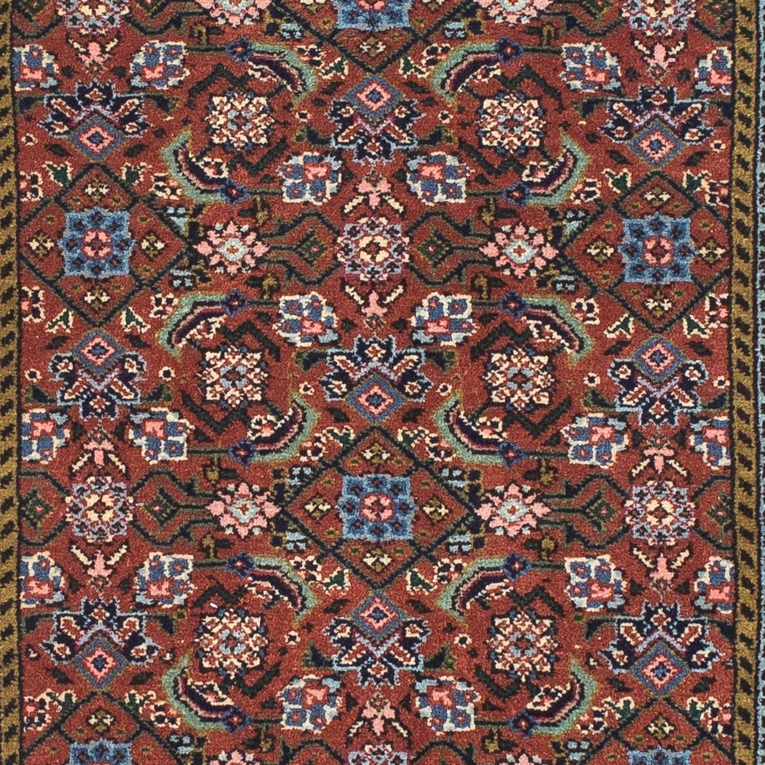 Løber Persisk tæppe - Bijar - 212 x 73 cm - brun