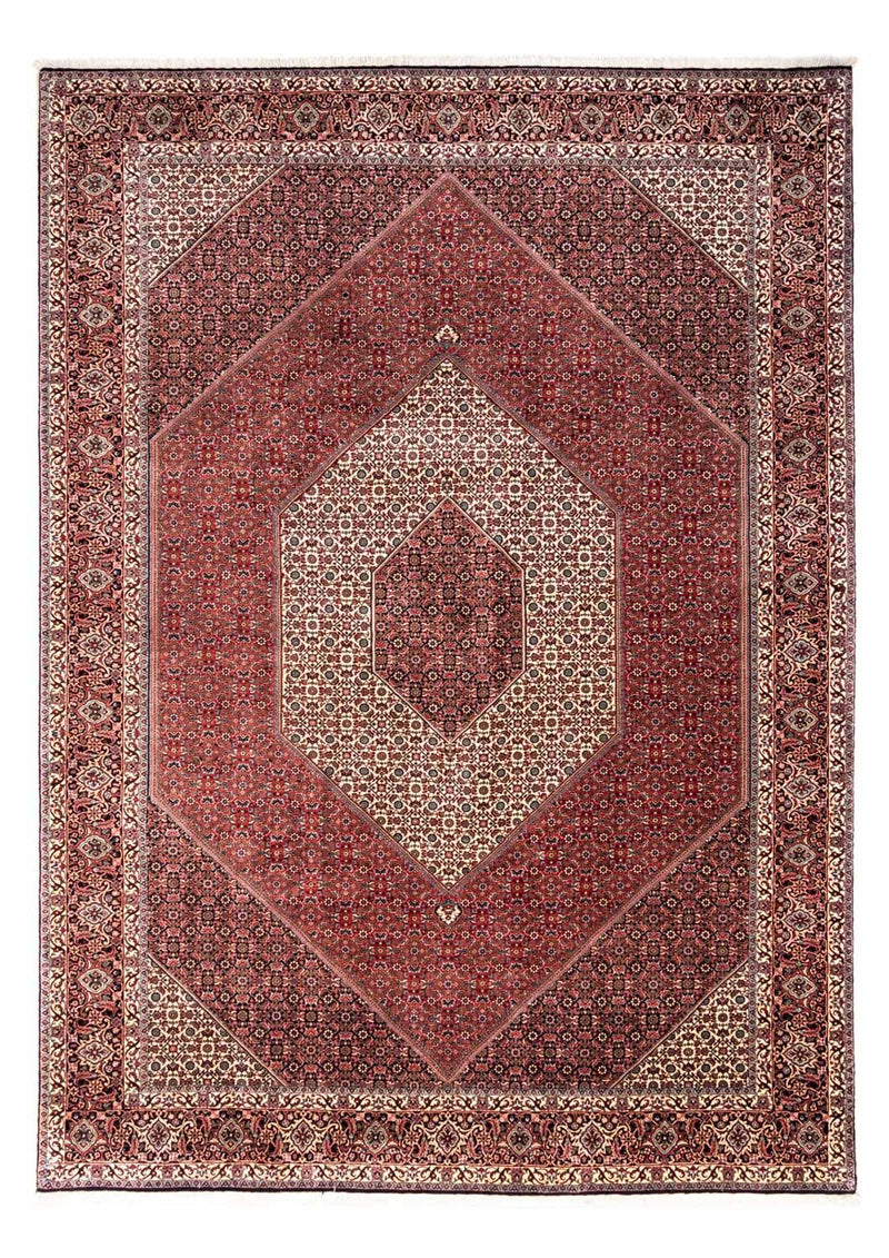Persisk tæppe - Bijar - Royal - 343 x 253 cm - rød