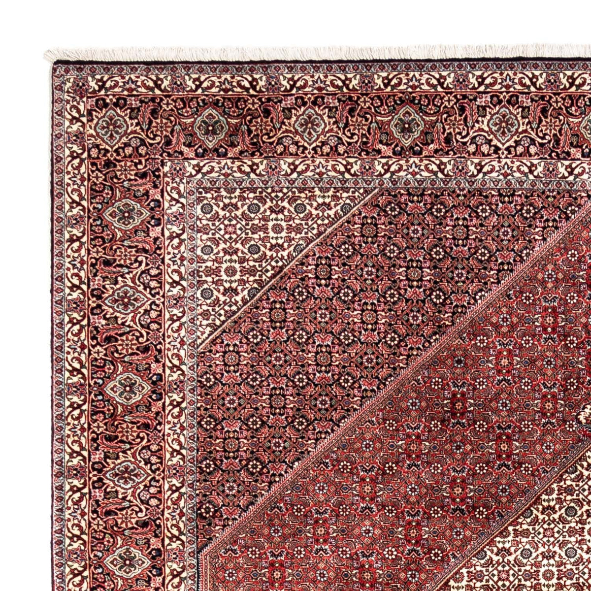 Persisk tæppe - Bijar - Royal - 343 x 253 cm - rød