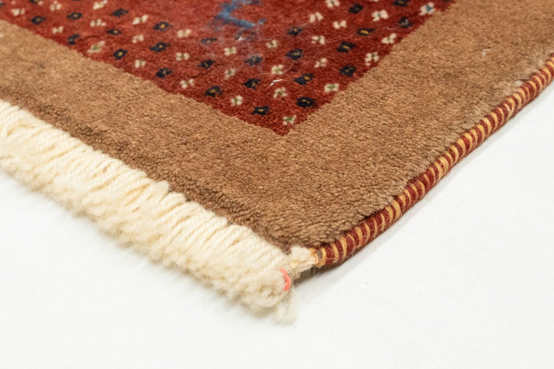 Gabbeh Tæppe - Loribaft Persisk - 150 x 110 cm - guld