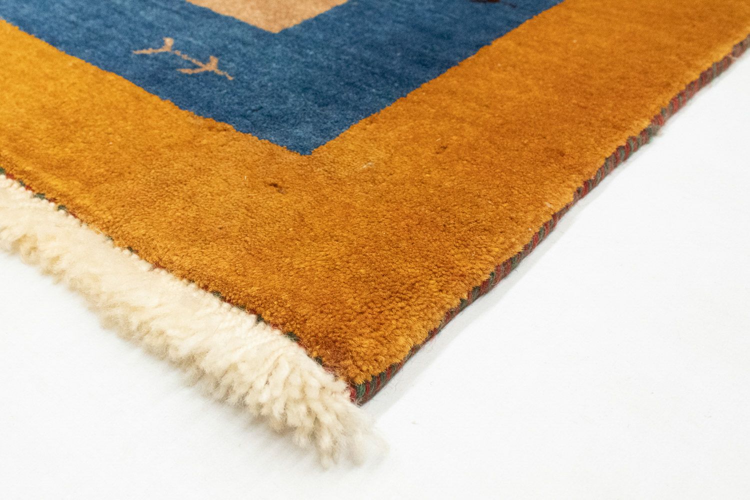 Gabbeh Tæppe - Loribaft Persisk - 150 x 104 cm - guld