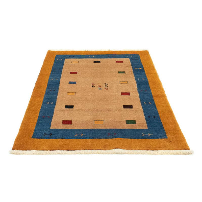 Gabbeh Tæppe - Loribaft Persisk - 150 x 104 cm - guld