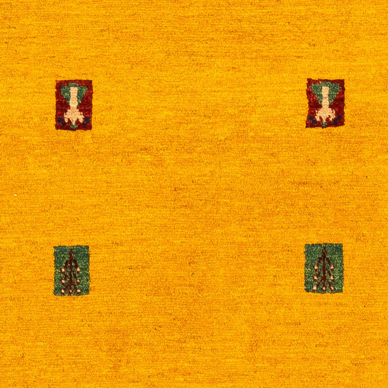 Gabbeh Tæppe - Loribaft Persisk - 150 x 107 cm - guld