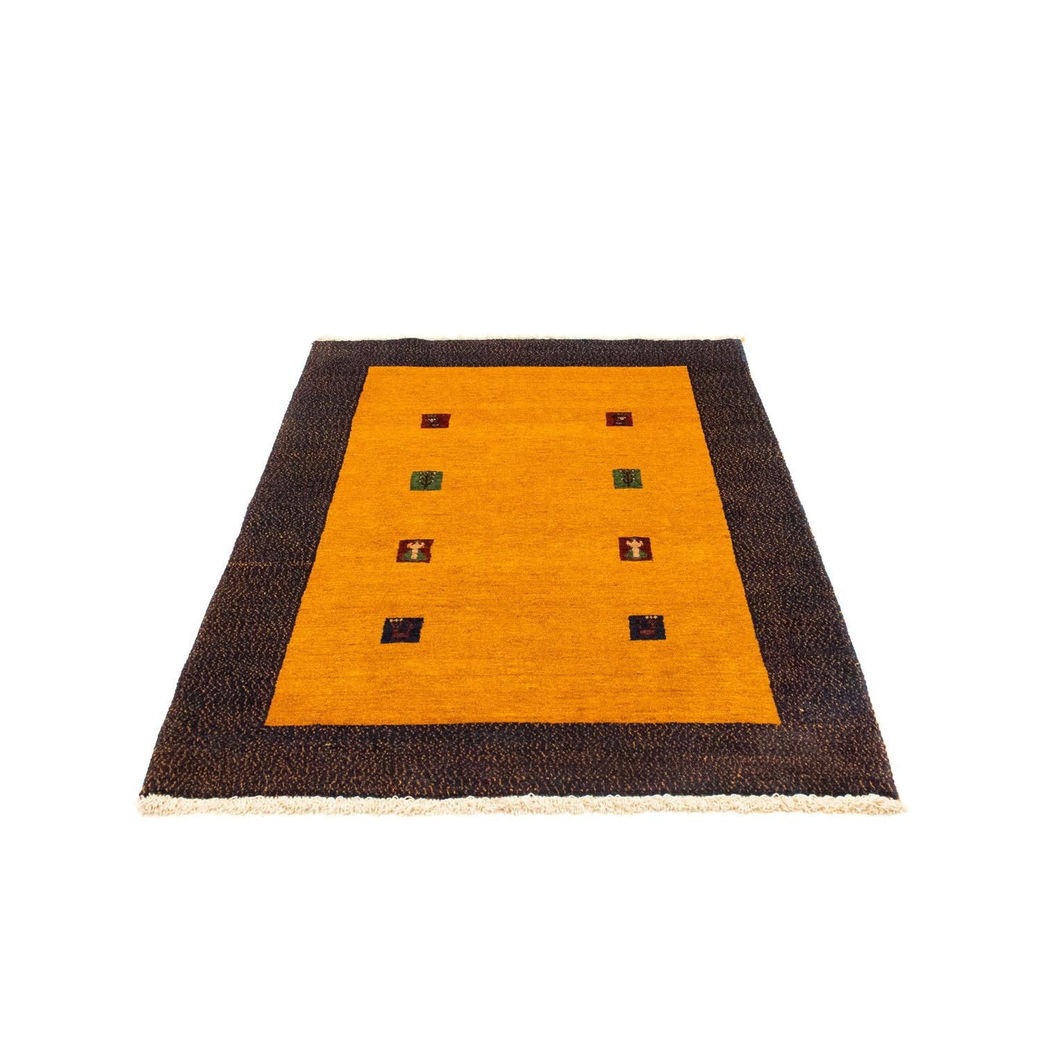 Gabbeh Tæppe - Loribaft Persisk - 150 x 107 cm - guld