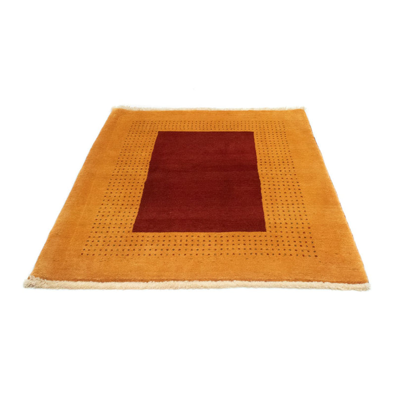Gabbeh Tæppe - Loribaft Persisk - 154 x 114 cm - guld