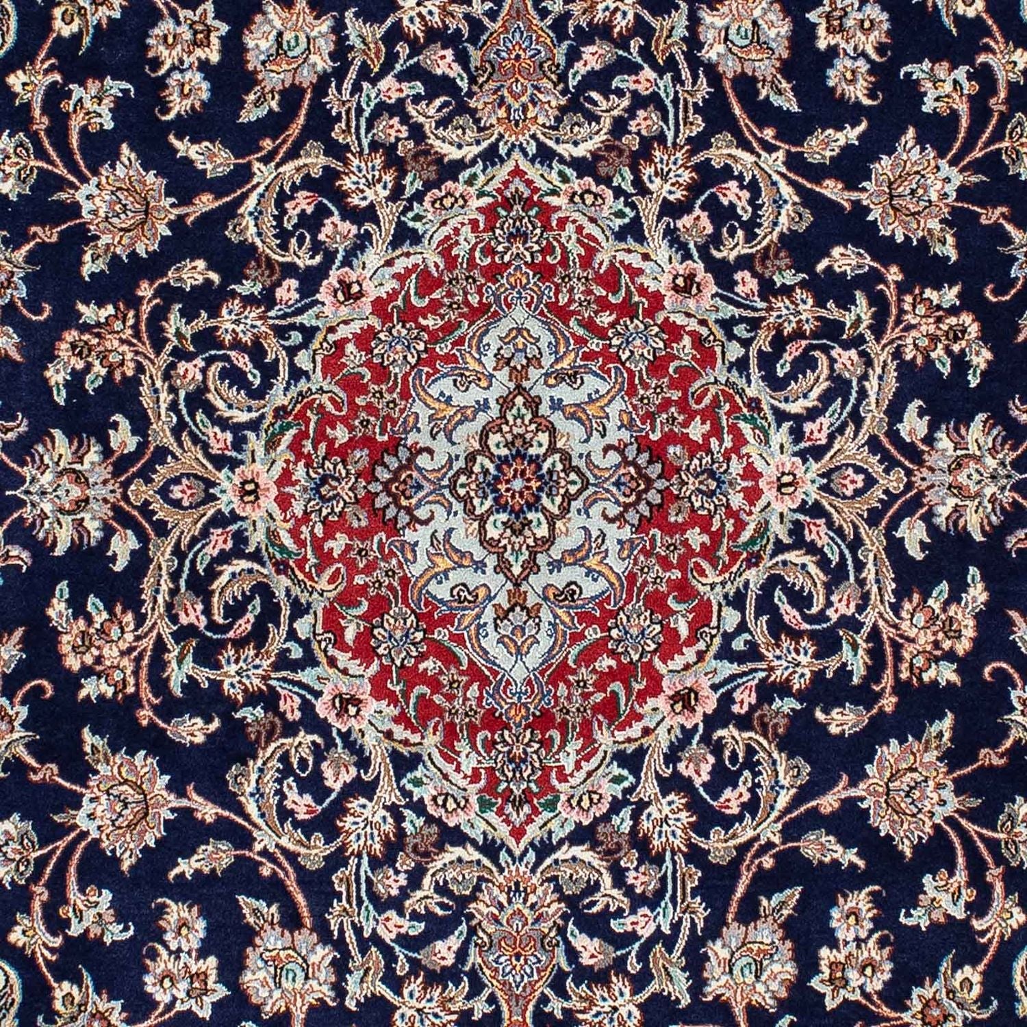 Persisk tæppe - Tabriz - Royal - 198 x 129 cm - mørkeblå
