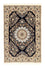 Persisk tæppe - Nain - Premium - 151 x 100 cm - mørkeblå