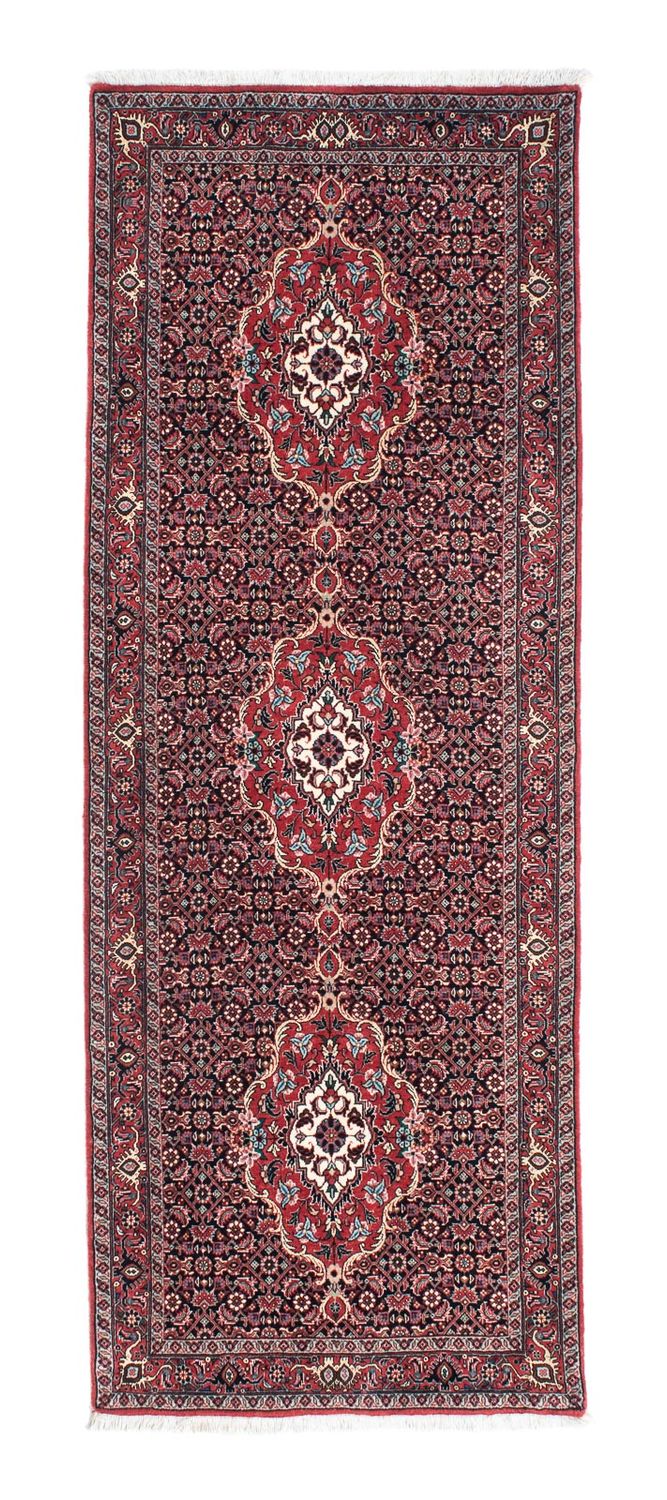 Løber Persisk tæppe - Bijar - 202 x 75 cm - rød