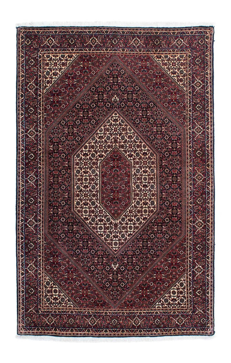 Persisk tæppe - Bijar - 210 x 134 cm - mørkeblå