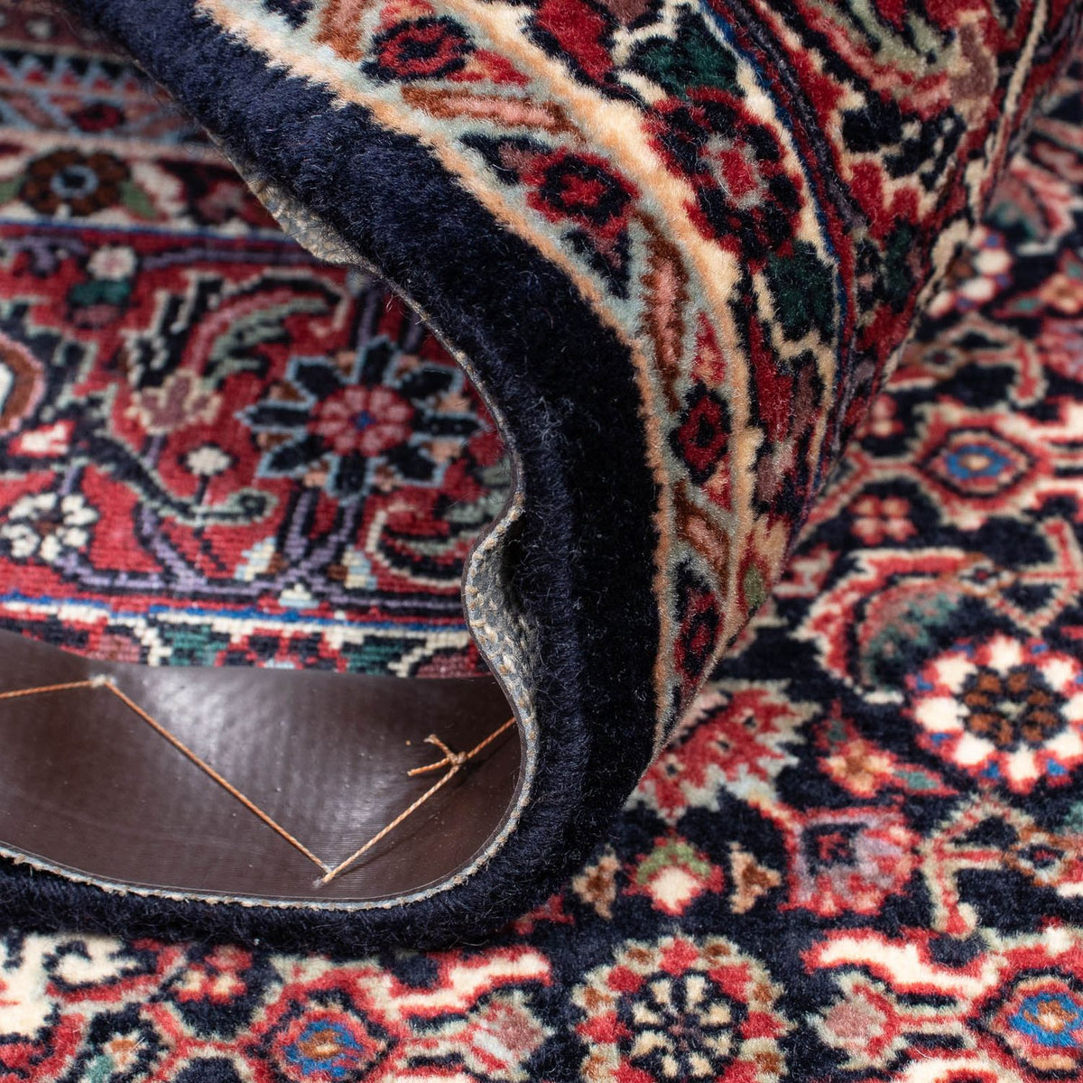 Persisk tæppe - Bijar - 210 x 134 cm - mørkeblå