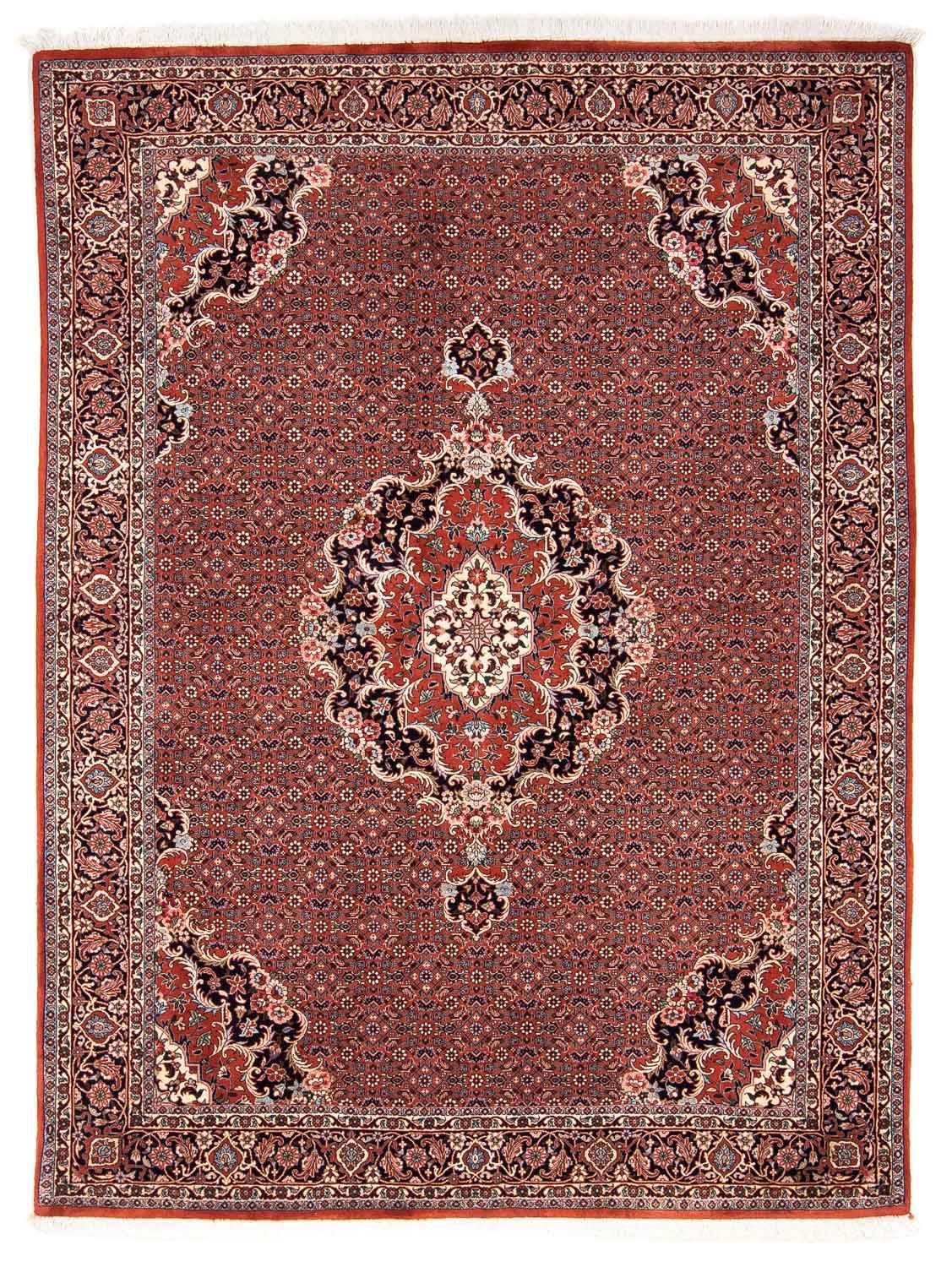 Persisk tæppe - Bijar - 228 x 172 cm - rød