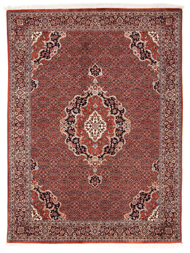 Persisk tæppe - Bijar - 228 x 172 cm - rød