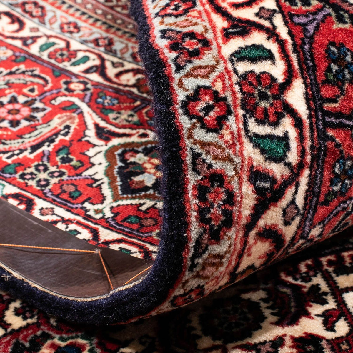 Persisk tæppe - Bijar - 240 x 170 cm - lysrød