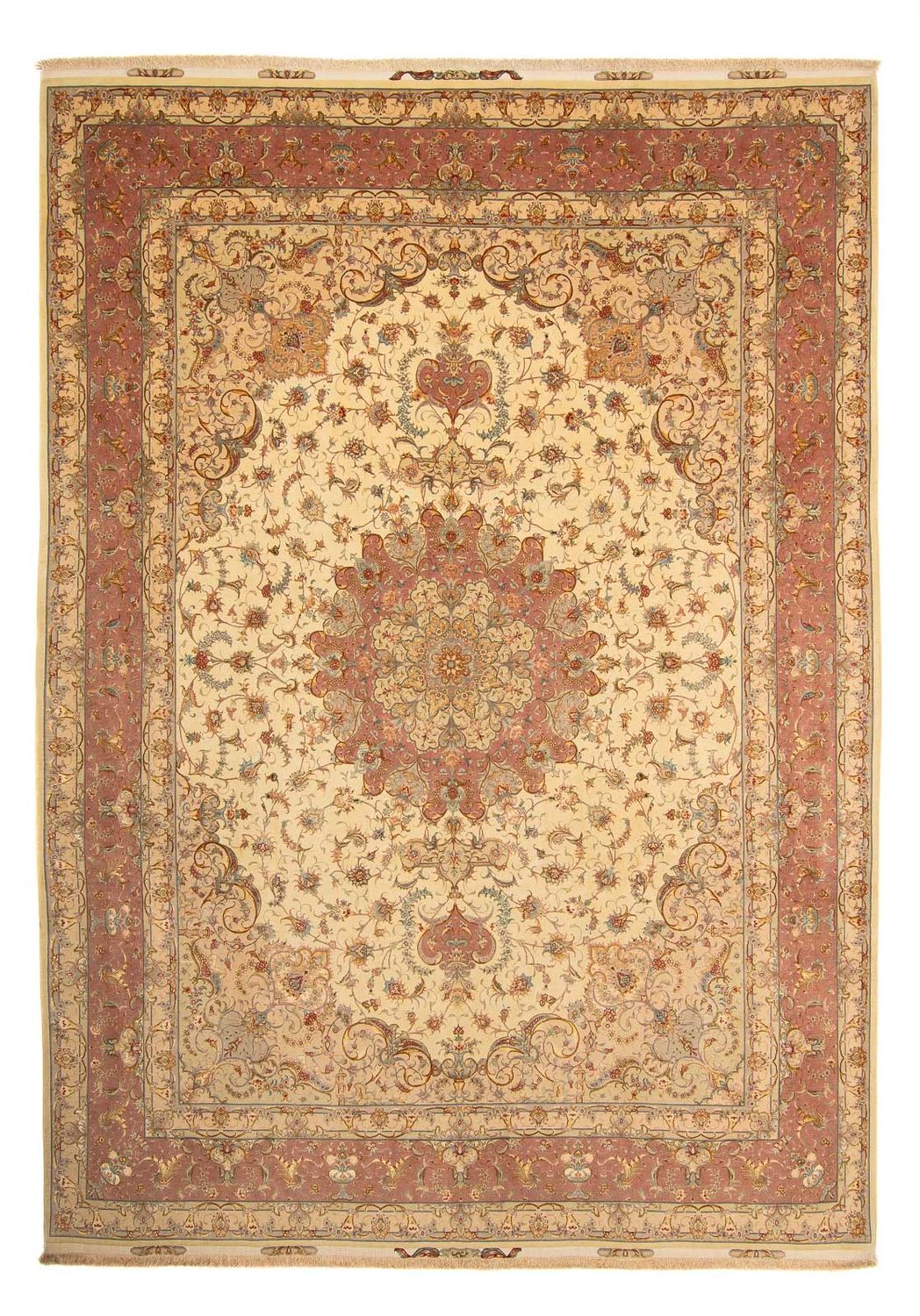 Persisk tæppe - Tabriz - Royal - 404 x 300 cm - brun