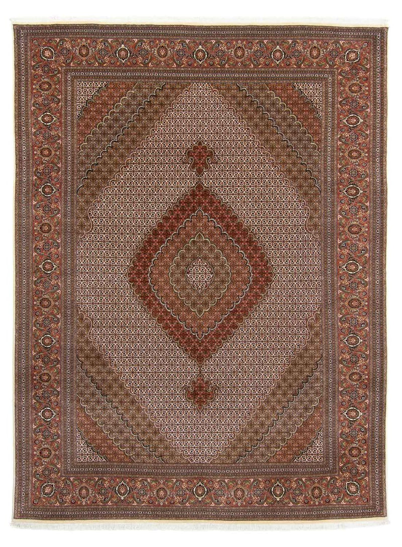 Persisk tæppe - Tabriz - Royal - 349 x 250 cm - brun