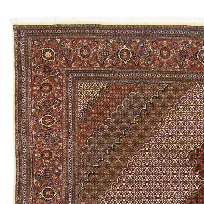 Persisk tæppe - Tabriz - Royal - 349 x 250 cm - brun