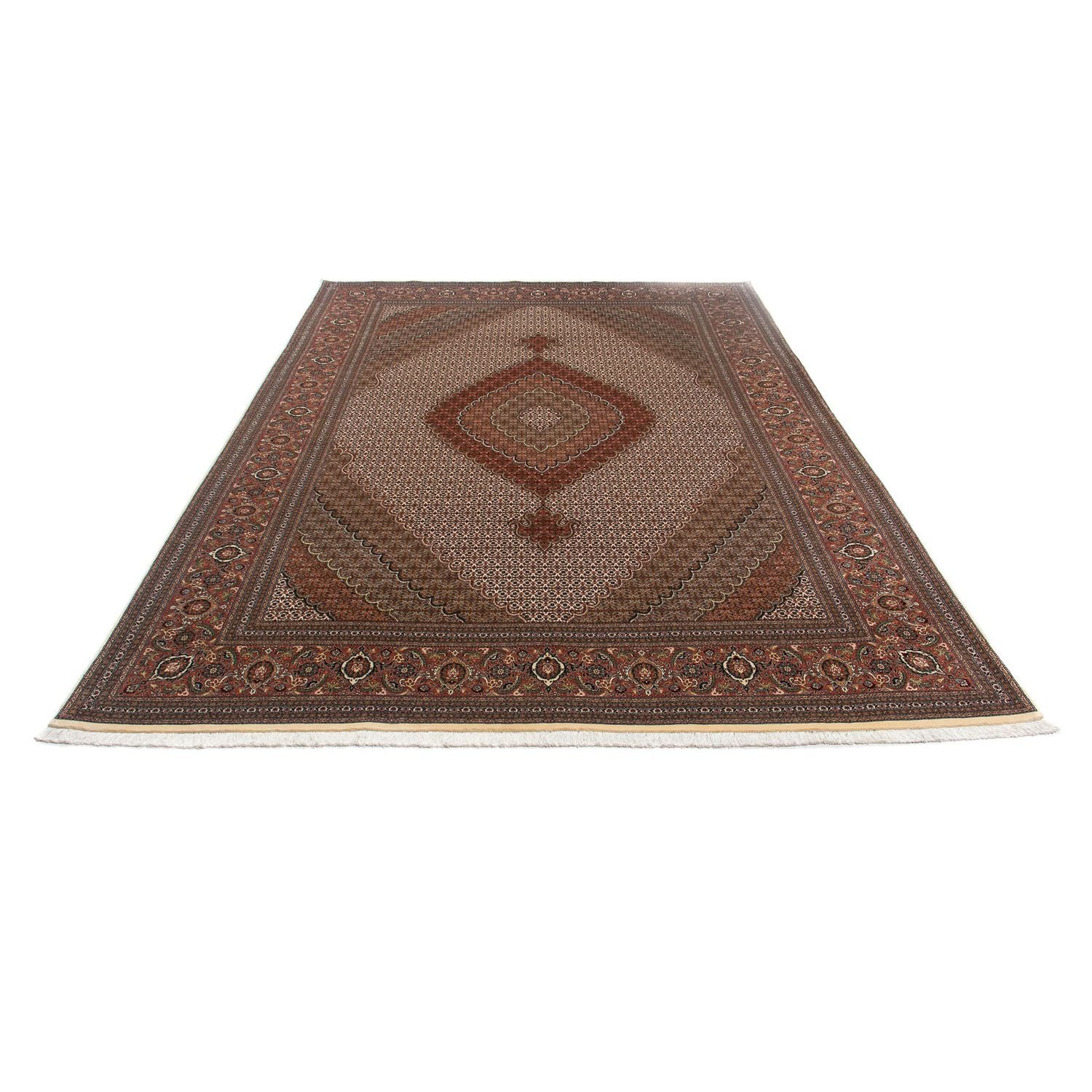 Persisk tæppe - Tabriz - Royal - 349 x 250 cm - brun