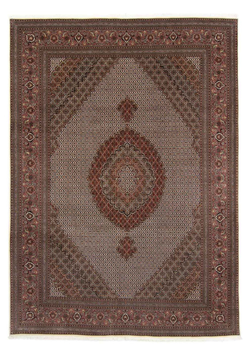 Persisk tæppe - Tabriz - 350 x 250 cm - mørkebrun