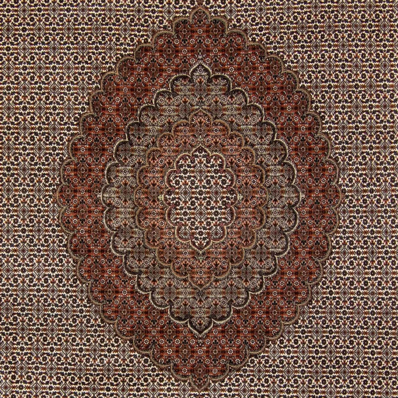 Persisk tæppe - Tabriz - 350 x 250 cm - mørkebrun