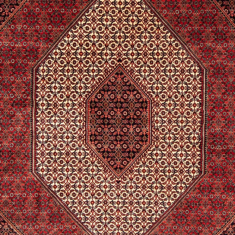 Persisk tæppe - Bijar - 248 x 171 cm - mørkerød
