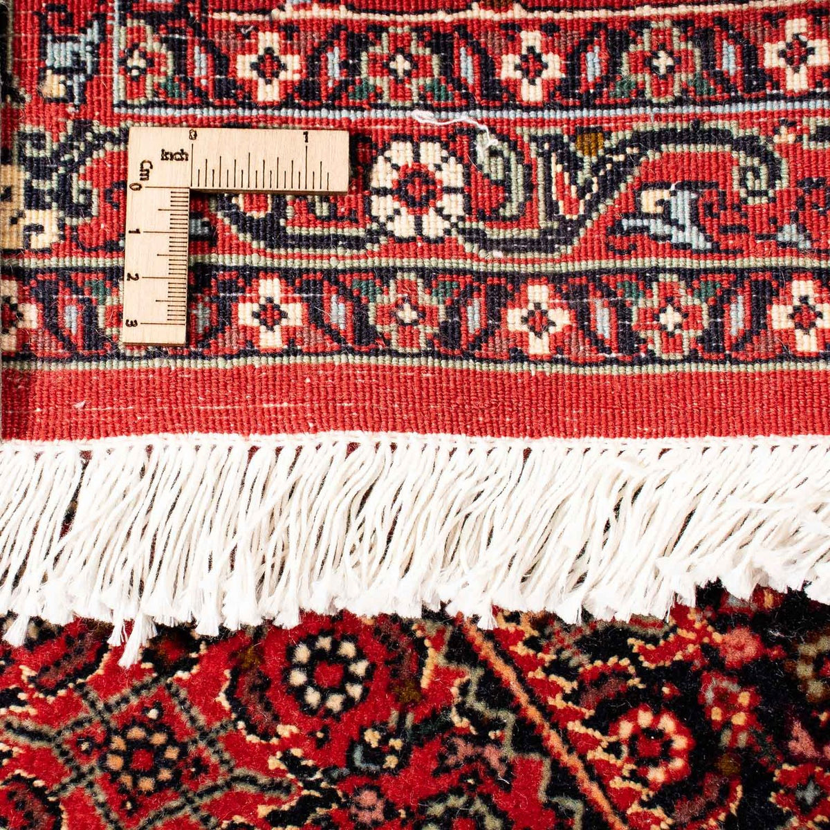 Persisk tæppe - Bijar - 248 x 171 cm - mørkerød