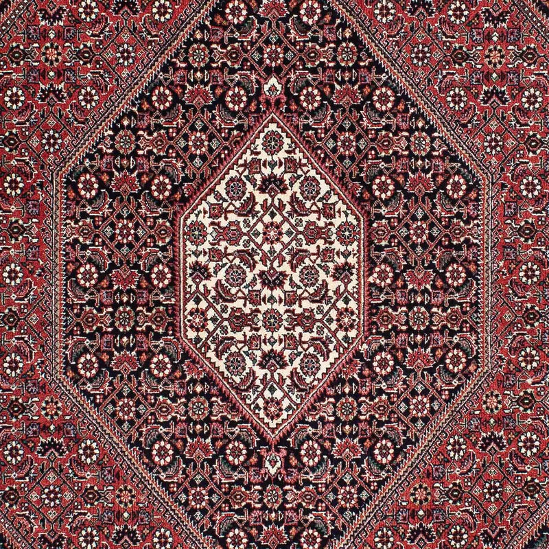 Persisk tæppe - Bijar - 210 x 132 cm - lysrød