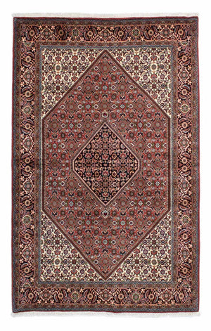 Persisk tæppe - Bijar - 229 x 143 cm - rød