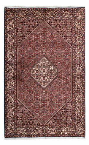 Persisk tæppe - Bijar - 225 x 143 cm - rød