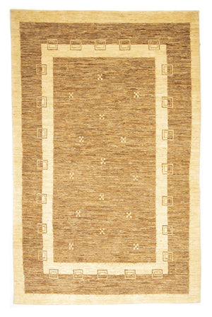 Gabbeh Tæppe - Loribaft Persisk - 242 x 162 cm - lys brun