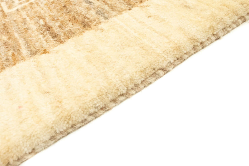 Gabbeh Tæppe - Loribaft Persisk - 242 x 162 cm - lys brun