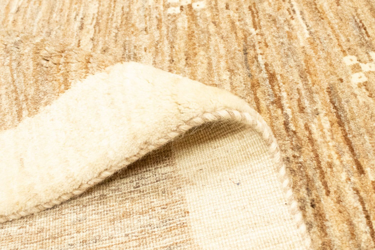 Gabbeh Tæppe - Loribaft Persisk - 242 x 162 cm - lys brun