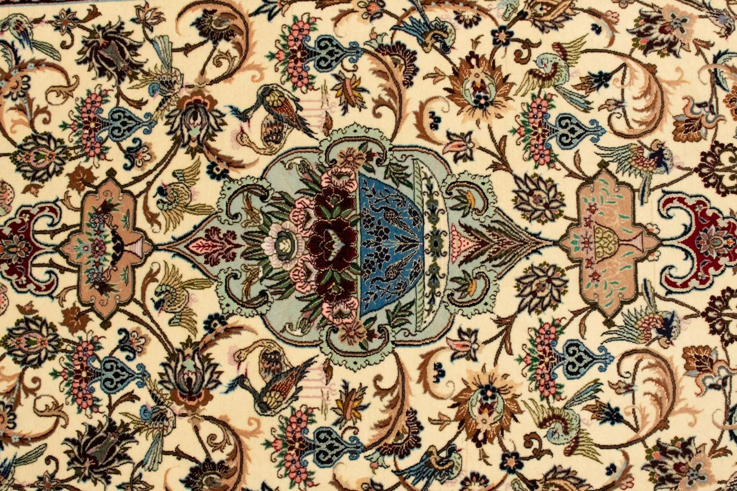 Persisk tæppe - Isfahan - Premium - 168 x 110 cm - beige