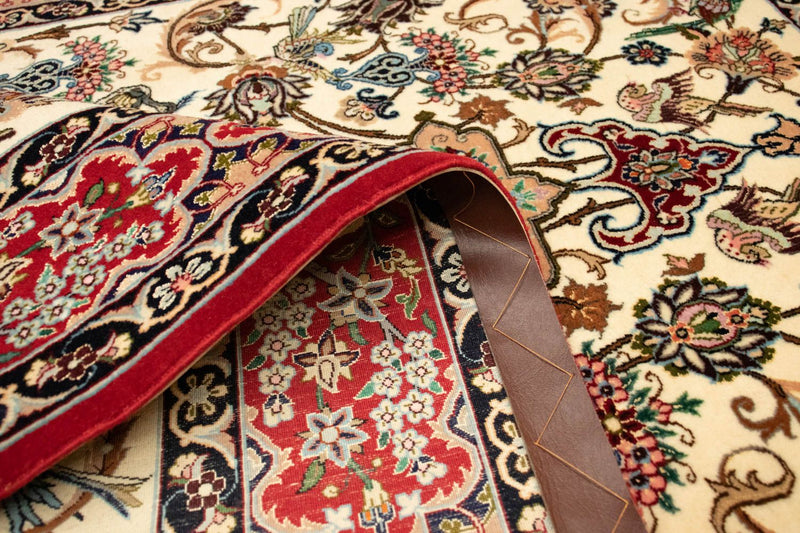 Persisk tæppe - Isfahan - Premium - 168 x 110 cm - beige