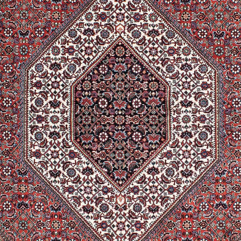 Persisk tæppe - Bijar - 205 x 130 cm - lysrød